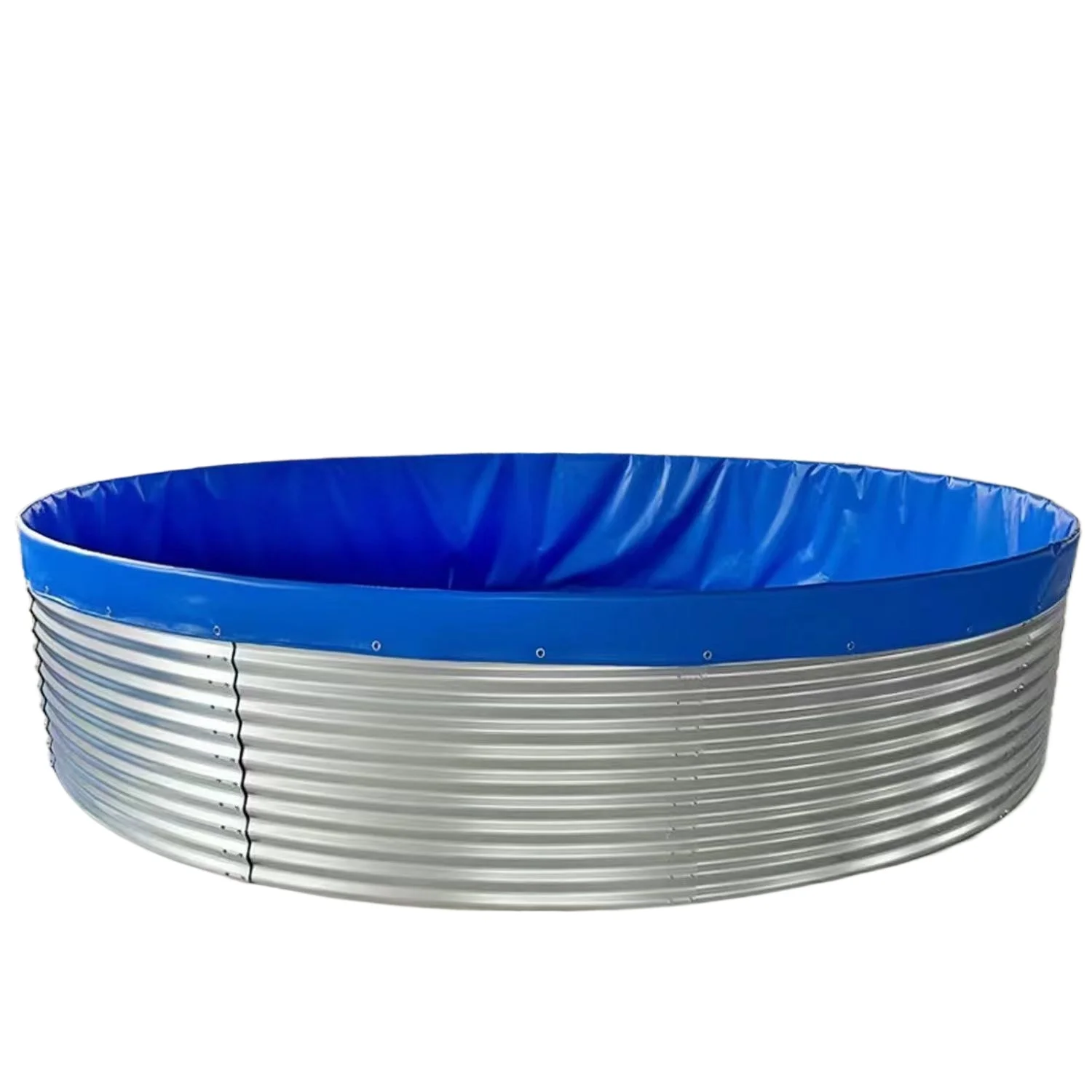 A full set of thickened round galvanized sheet canvas reservoir orchard breeding agricultural pool fire water tower large pool