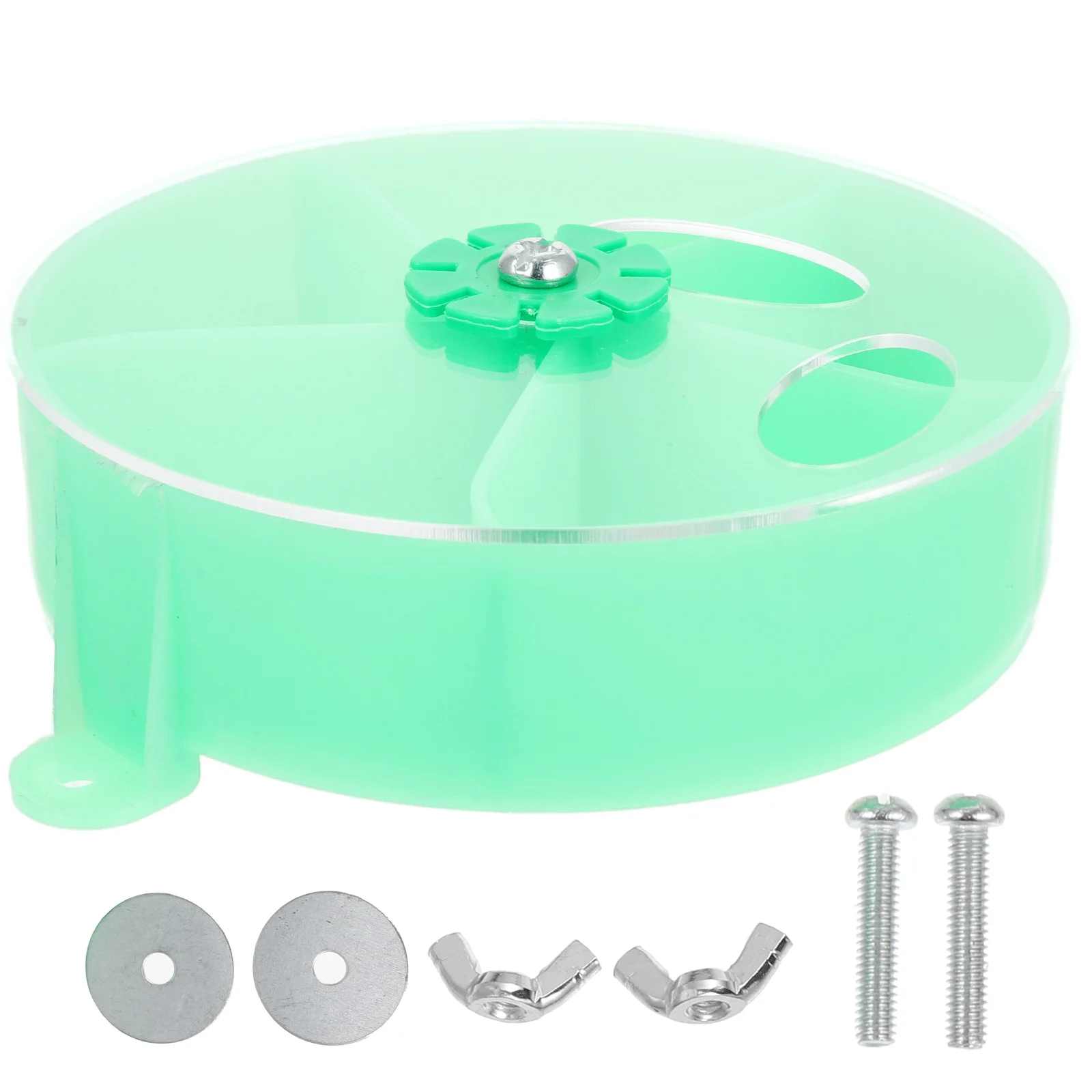 

1pc Acrylic Parrot Foraging Container Puzzle Bird Feeding Box Multi-Grid Bite Resistant Durable Cage Mounted Treat Dispenser For