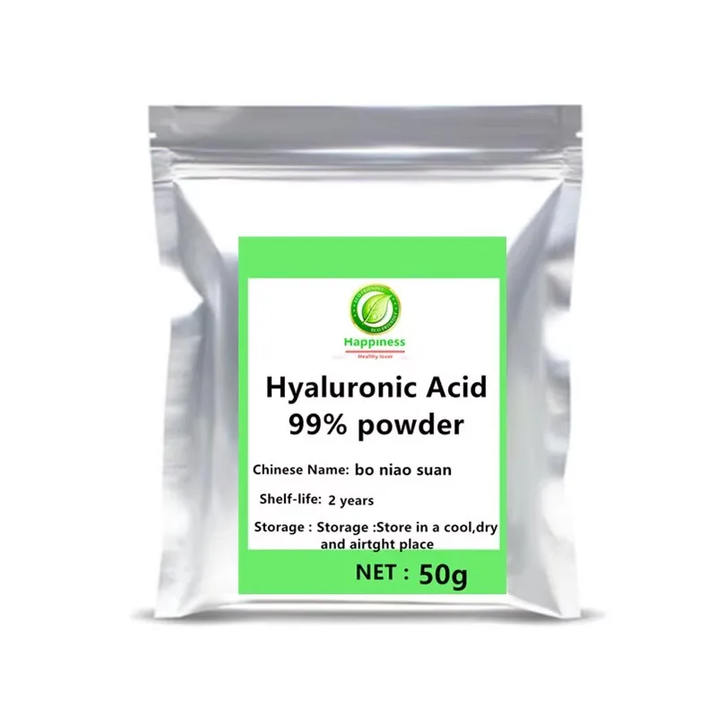 Cosmetic raw materials pure low molecular weight hyaluronic acid in powder skin care cosmetic grade 1000g free shippping