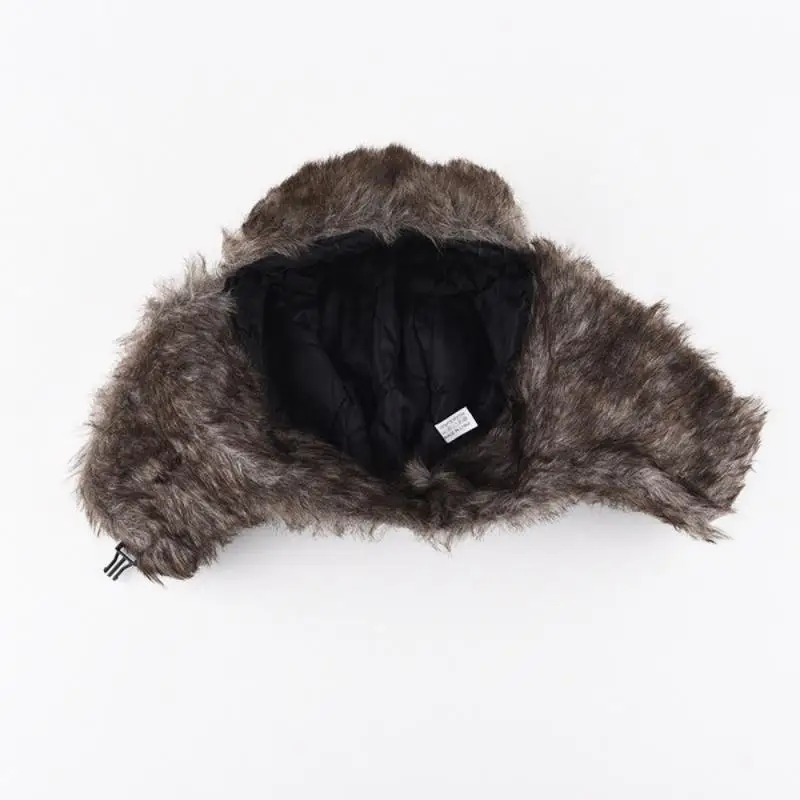 Ear Protection Woolen Hat Soft Autumn Winter All-in-one Hat Woolen Hat Warm Trendy Winter Outdoor Skiing Cycling Woolen Hat