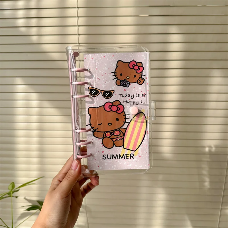 مرحبا كيتي الموثق لطيف فتاة الكرتون اللون كليب A6 دفتر الأستاذ الطالب اكسسوارات اللوازم المدرسية لعبة Kawaii هدية بالجملة #6