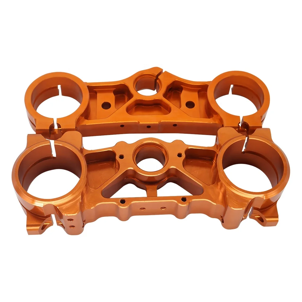 Forged Aluminum 53*58.5*192mm Racing Motorcycle Upper and Bottom Triple Clamp