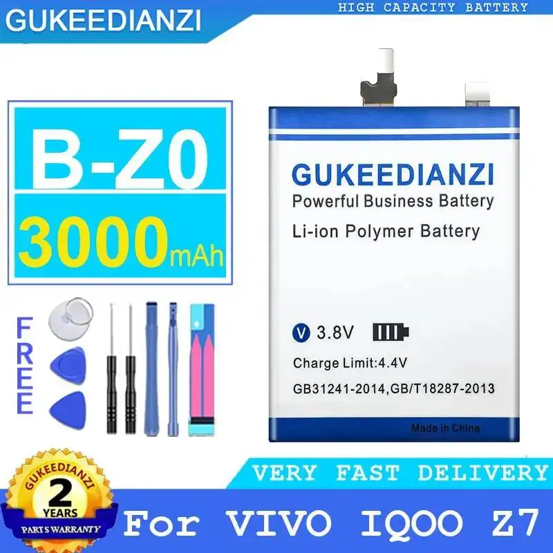 

B-Z0 Long-Lasting 3000Mah For Vivo Iqoo Z7 Reliable Power Mobile Phone Battery