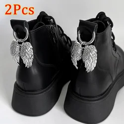 2pcs Wings Shoes Accessories Metal Removable Boots Shoes Buckles Heel Decor Pendant Diy Women Party Jewelry Snap Hook Big Wings