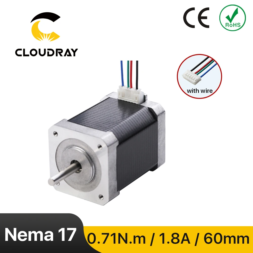 Nema17 Stepper Motor 60mm 2 Phase 71Ncm 1.8A Stepper Motor with DuPont 4-lead  Cable for 3D printer CNC XYZ