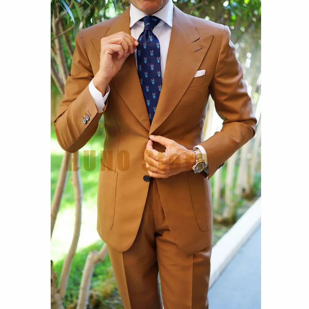 Full Men's Suits for Elegant and Modern Men Suit Male Casual Fashion Slim Design Commuter Groom Wedding Dress Single Breasted