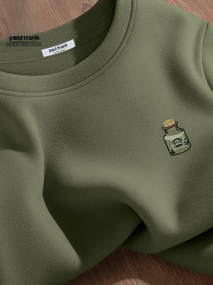 

Теплая футболка с длинным рукавом и флисовой подкладкой для подростков, осенне-зимний базовый слой, теплый топ с круглым вырезом