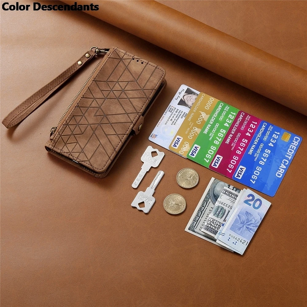 For Nokia C35 Short lanyard Strap Flip Leather Book Case For Nokia G42 G22 G60 C32 C31 C 35 C12 Pro C 12 Plus+ Zipper Wallet