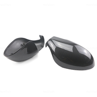 for  Seat Ibiza MK3 6L 2002-2008 Replacement Mirror Cover Set, Gloss Black & Carbon Fiber Textured Options, OEM Fit Design