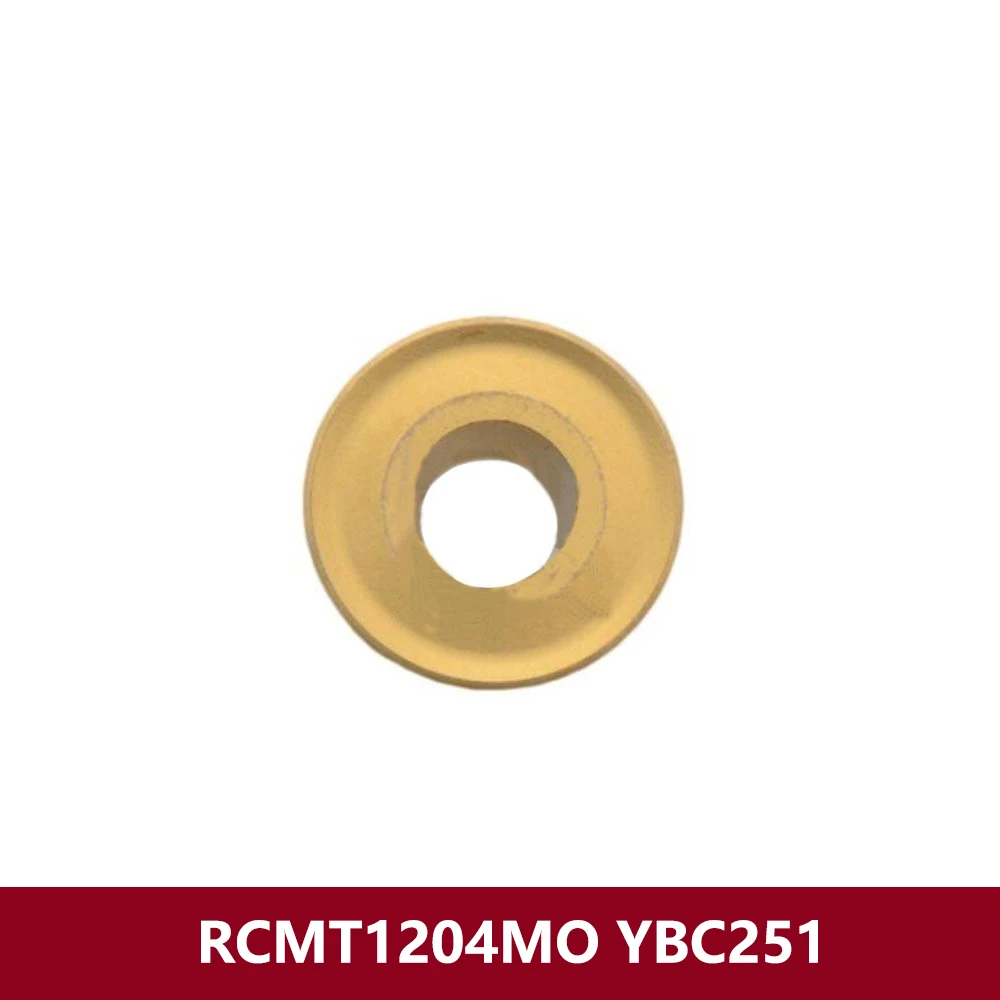 RCMT10T3MO YBC251 Original RCMT10T3 RCMT 10T3 MO CNC Lathe Cutting RCMT10 For Steel Carbide Inserts Milling Baldes Turning Tools