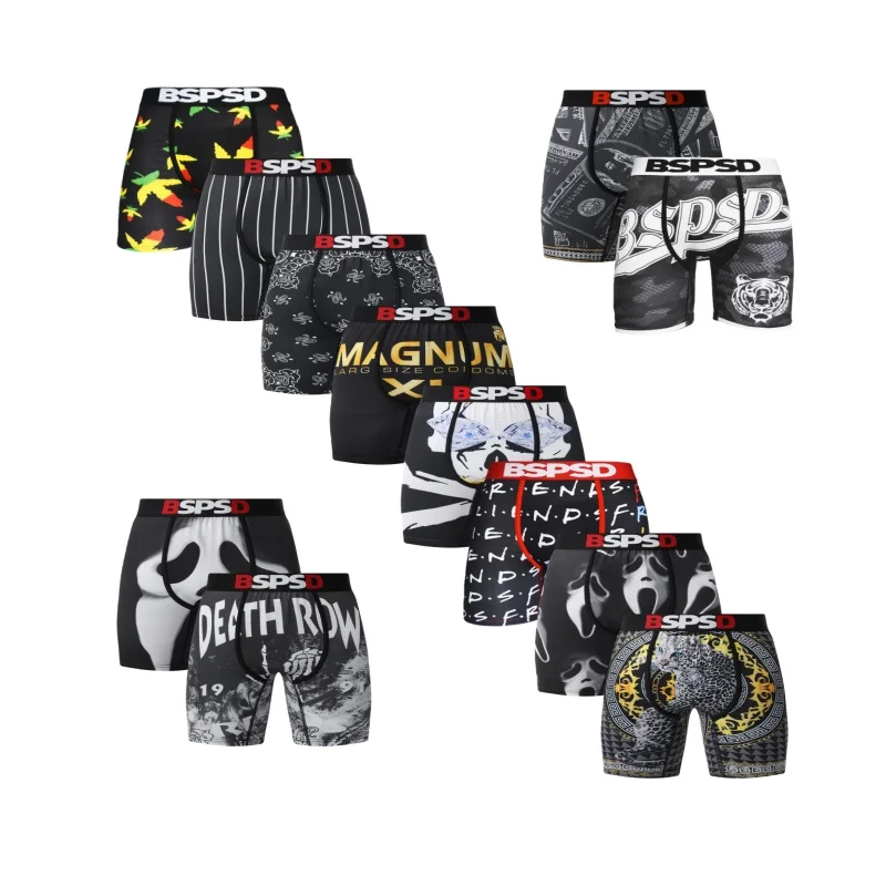 1 pz uomo intimo boxer traspirante e traspirante tronchi da uomo taglie forti S-XXL uomo mutande da bagno mutandine da uomo tronchi