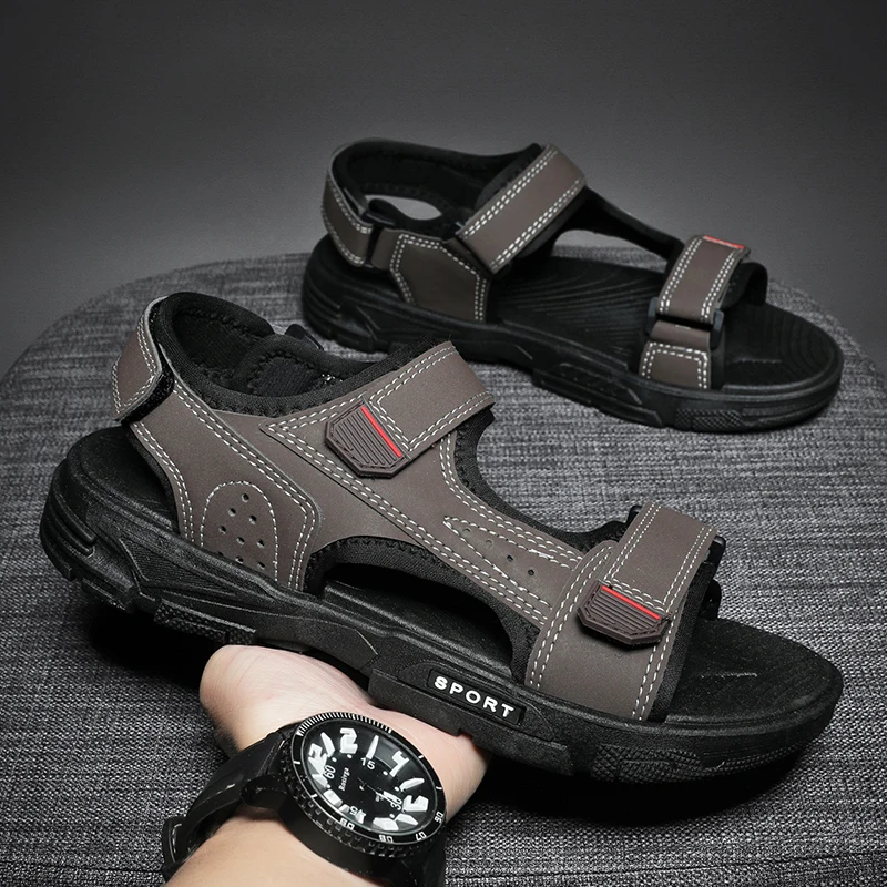 Hot Style Heren Sandalen Trendy All-Match Heren Casual Outdoor Sandaal Populaire Heren Mesh Oppervlak Zomer Sandalen Schoenen Wandelschoenen