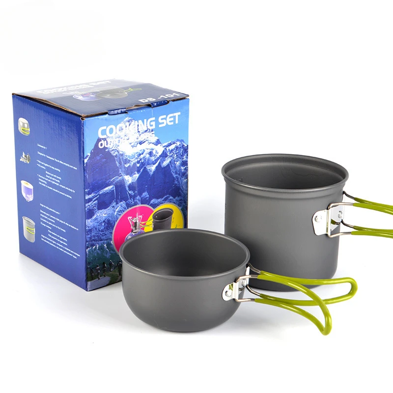 

1-2 person outdoor camping set pot, outdoor cooker picnic pot, portable set pot DS-101