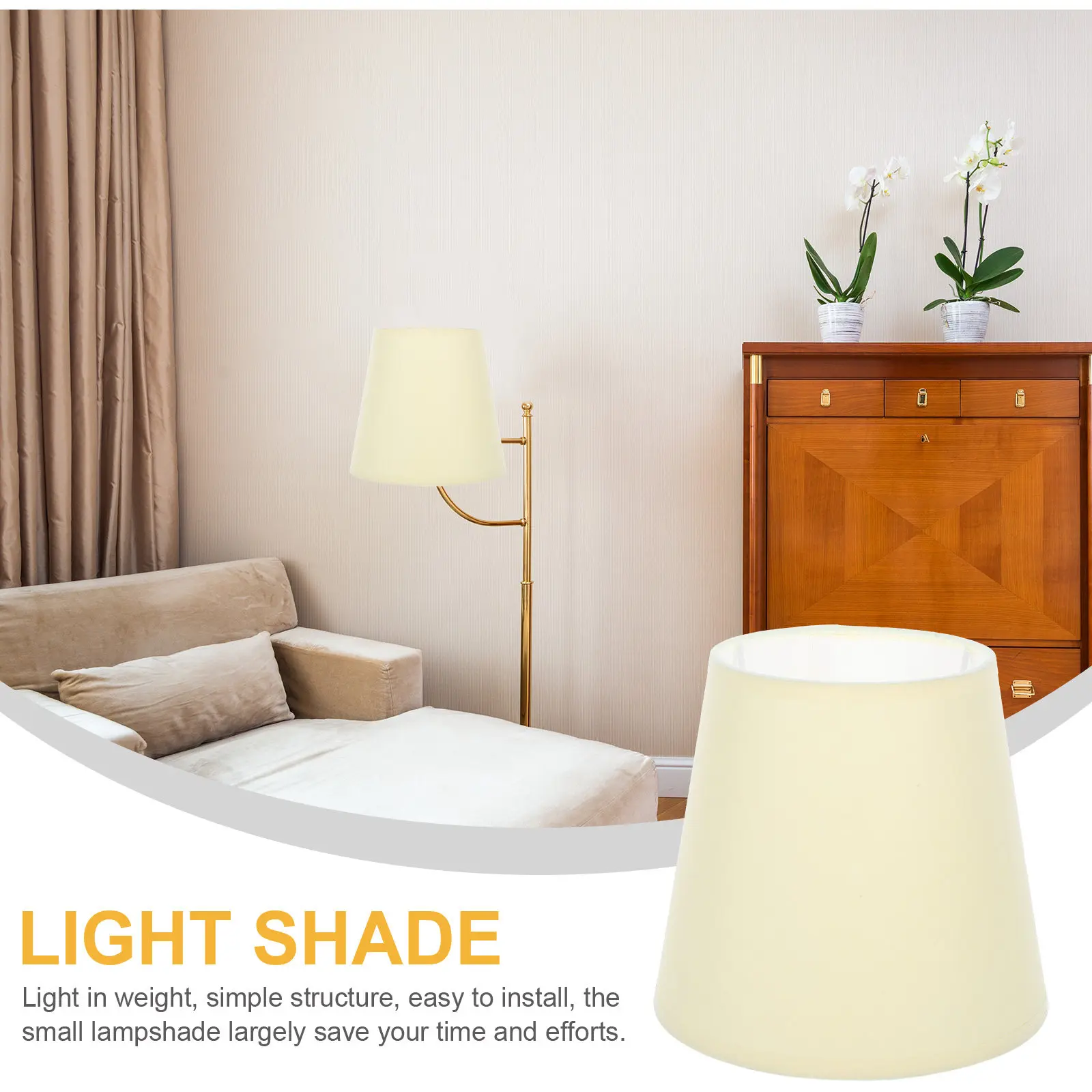 Paper Lamp Shade Replacement for Table Desk Bedside Lamp Simple Lightweight Easy Install Detachable Light Diffuser for Home