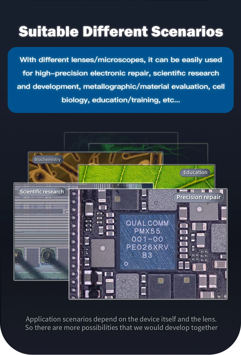 Bresun MC01 4K-MAX Hochauflösende Industriekamera HDMI/USB 4K 60/30FPS für Handy-Reparatur Mikroskop HD-Kamera Werkzeuge – Detail 7