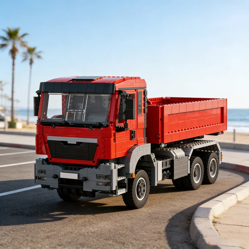 2915pcs MOC MAN TGS Threeside Tipper Truck Technical Model Building Blocks Architecture Christmas Gift Toys Creative Education