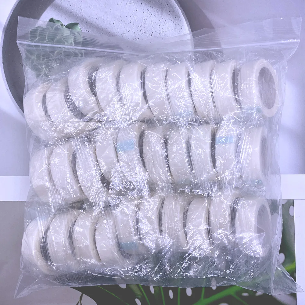 1/3/6/8/12/24pcs Eyelash Extension Paper White Tape Non Woven Fabric Adhesive Micropore Fabric Tape for Eyelash Extension Supply