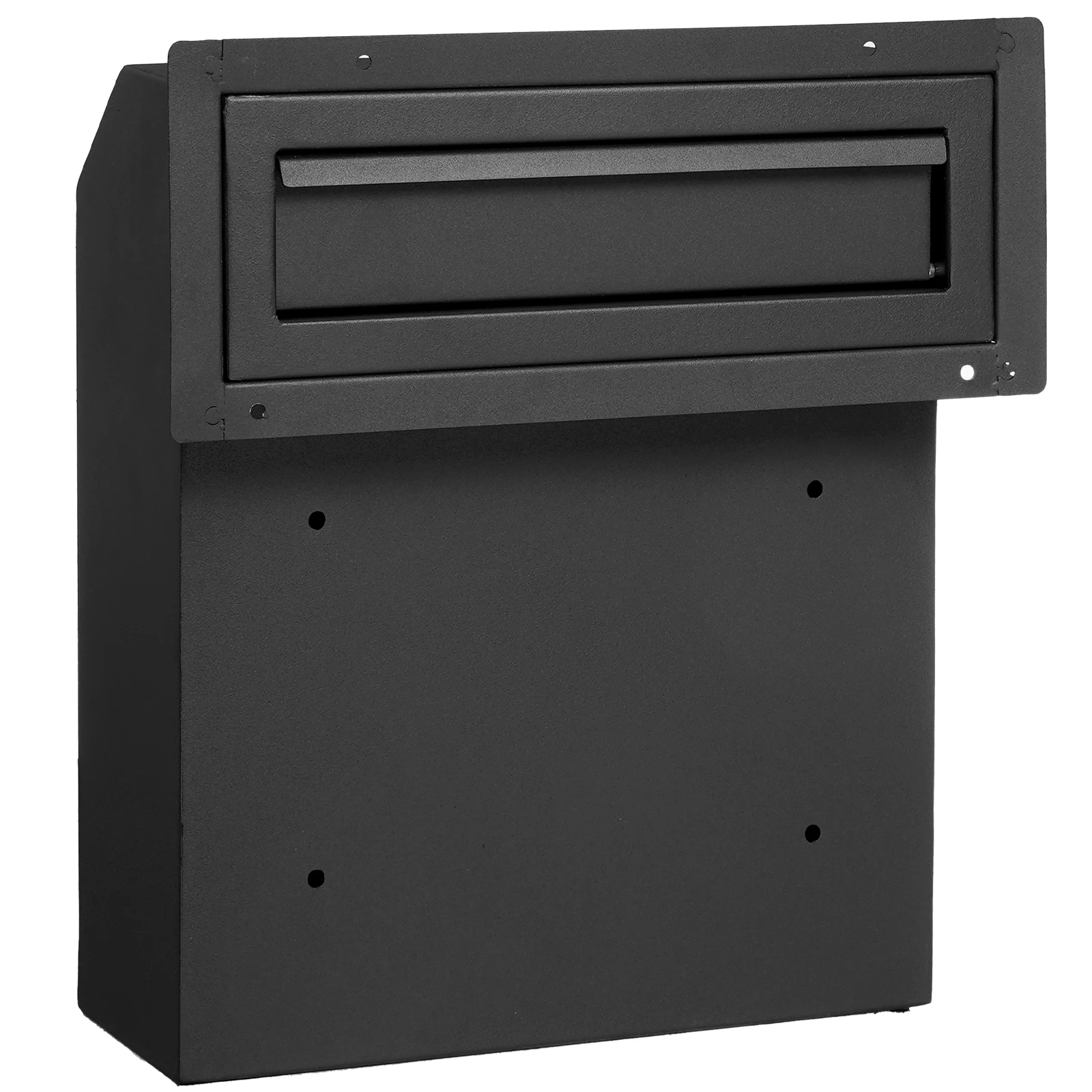 SucceBuy Through The Door Key Drop Box Heavy Duty Steel Plate Through the Door Mailbox with 12