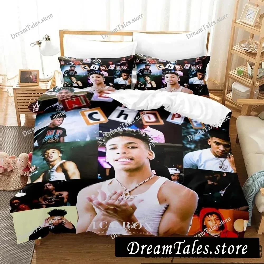 

Hiphop Rapper NLE Choppa Sheets Quilt Covers Bedding Dormitory Sheets Bedding Set Soft Warm Bedding Set Home Textileextile