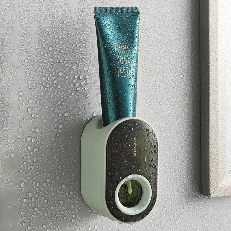 Automatic Toothpaste Dispenser Wall Mounted Lazy Toothpaste Squeezer Punch-Free Toothpaste Holder Bathroom Accessories
