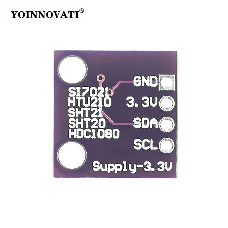 HDC1080 Si7021 SHT20 HTU21D Temperature and Humidity Sensor Module I2C Digital High-Precision GY-213V-HDC1080