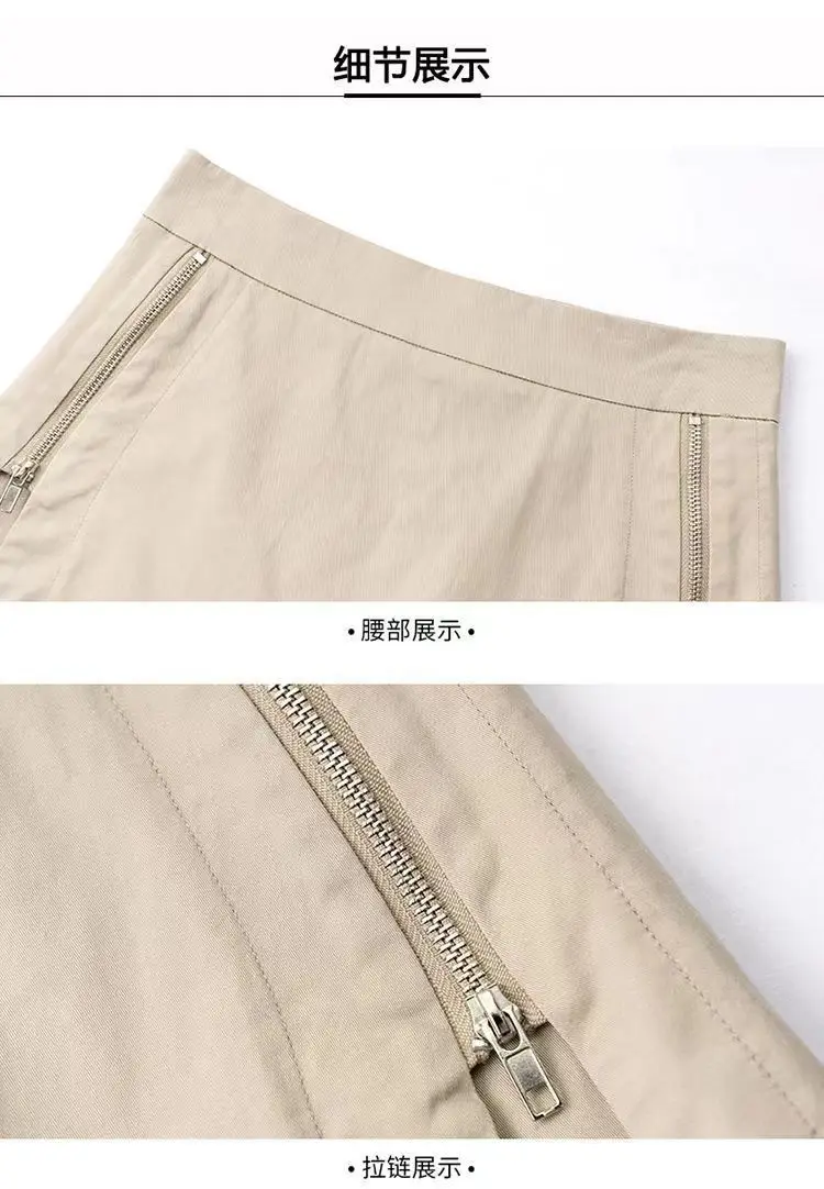 Hoch taillierte Shorts für Damen, lockere Außen-Culottes, gefälschte zweiteilige Frühlings- und Sommer-Neue schlanke und stilvolle Culottes für Damen