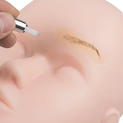 1box Transfer Eyebrow Skin Sticker Tattoo Real Operation Practice Permanent Silicone Tattoo Training Supplies Eyebrow Protect