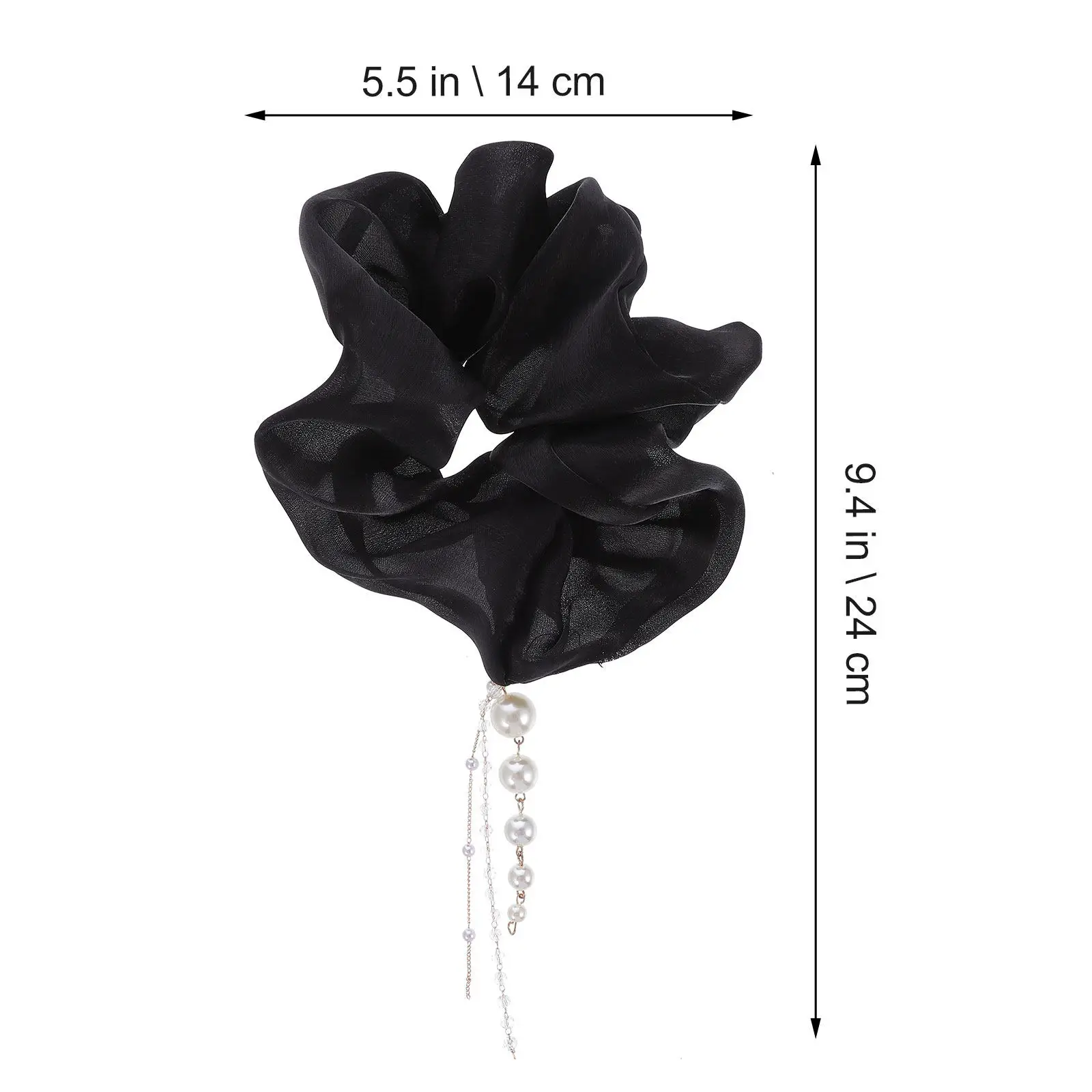 Pearl Tassel Hair Tie Elegant Cloth Hair Band Perfect for Music Festival Water Park Summer Accessories for Women