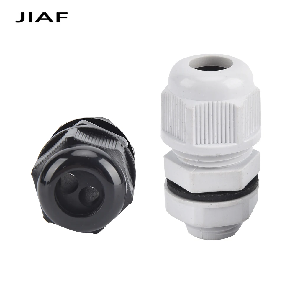 10/1PCS M25X1.5 Waterproof Cable Gland More Outline Holes Nylon MG25A Divided Structure Joint Plastic Black Grey Seal Joint