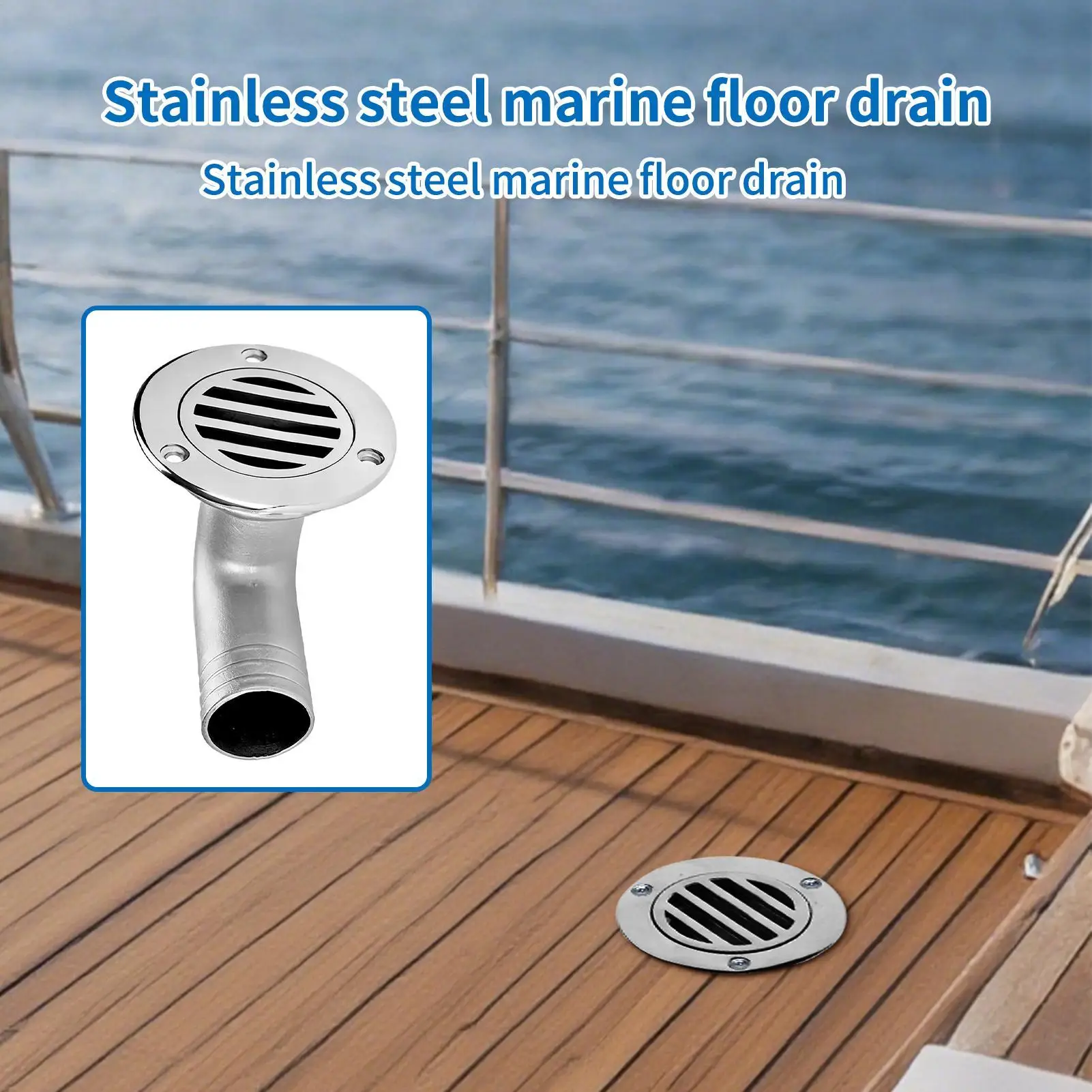 

Слив для пола лодки, слив из нержавеющей стали, сливная крышка для пола, дренажная крышка для морской яхты, корабля, уличная ванная комната, кухня, душевая раковина