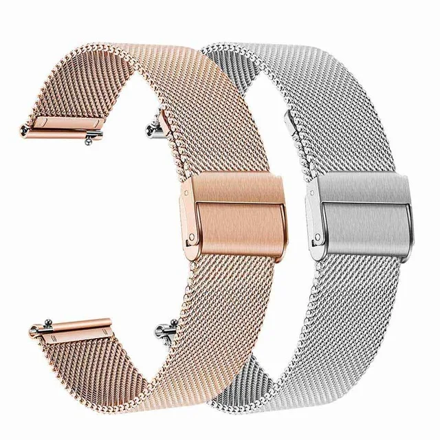 

Metal Strap Watchband for Garmin Vivomove HR/3/Vivoactive 4/3/Venu 2/Luxe/Style Quick Release Watch Band Strap Rose Gold Correa