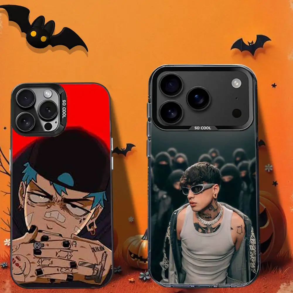 

C-Crocraxker C.R.O Rapper Phone Case For iPhone 16,12,13,17,15,1,11,Mini,Pro,SE,XS,MAX,Black Matte Silicone Cover