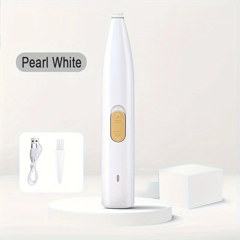 Professional Pet Wireless Push Clipper - Silent, USB Charging, Precise Trimming of Dog Hair and Paws