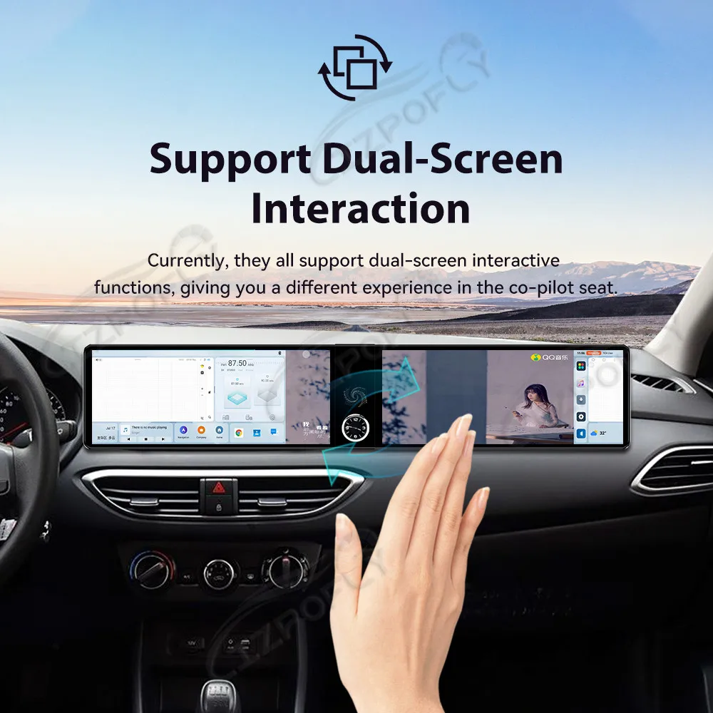 

Двойной 12,3-дюймовый автомобильный радиоприемник для Hyundai Elantra 2017-2020, Android 13 CarPlay, GPS-навигация, мультимедийный плеер, стереопривод, авто