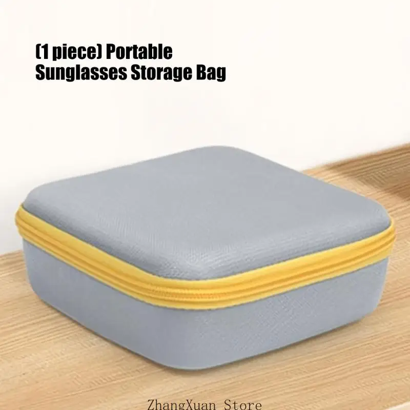 Multi-Paar-Sonnenbrillenhalter mit flexiblen Trennwänden, tragbare Brillen-Aufbewahrungsbox für Pendler oder Urlaub, 3 x – Detail 3