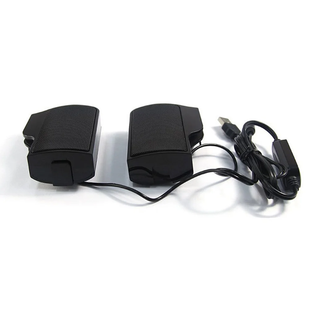 

1 Pair Usb Mini Speakers For Computer Desktop Clear Sound Compact Portable Design Creative Stylish Loudspeaker Box Home Office