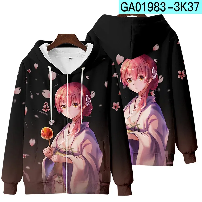 qq023A Silent /The Shape of Voice 3D Print Zip Up Women/Men Hoodie Sweatshirt Nishimiya Shouko Cosplay Zipper Hooded Jacket