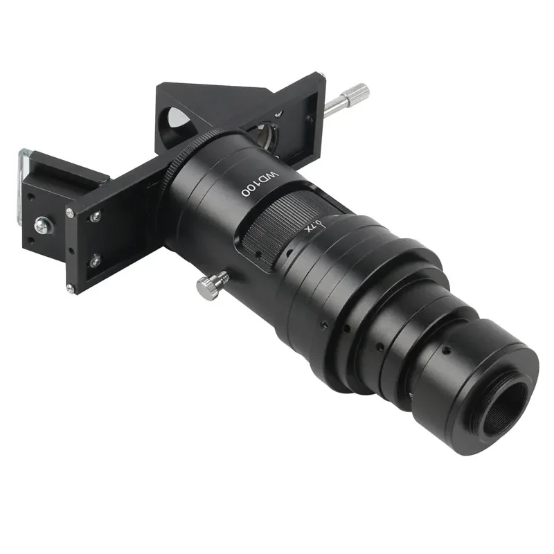 0.7X-5X Adjustable Continuous  Zoom Lens 3D 2D FHD C-mount Lens For Industry Digital HDMI VGA USB Microscope Video Camera