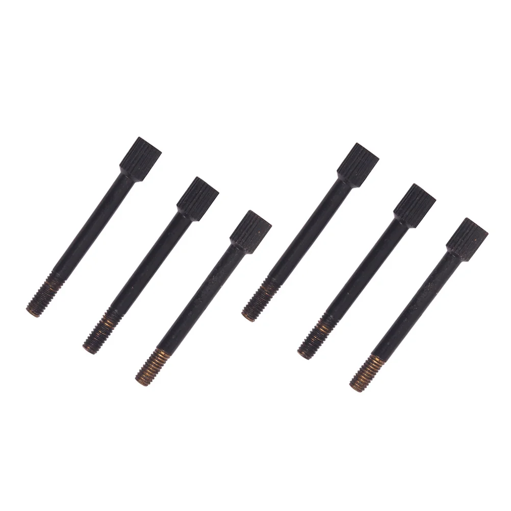 6 قطعة مجموعة أدوات جسر اهتزاز مناسبة دقيقة برغي سرج معدني 38 مللي متر × 44 مللي متر أسود للاعبي الجيتار الكهربائي