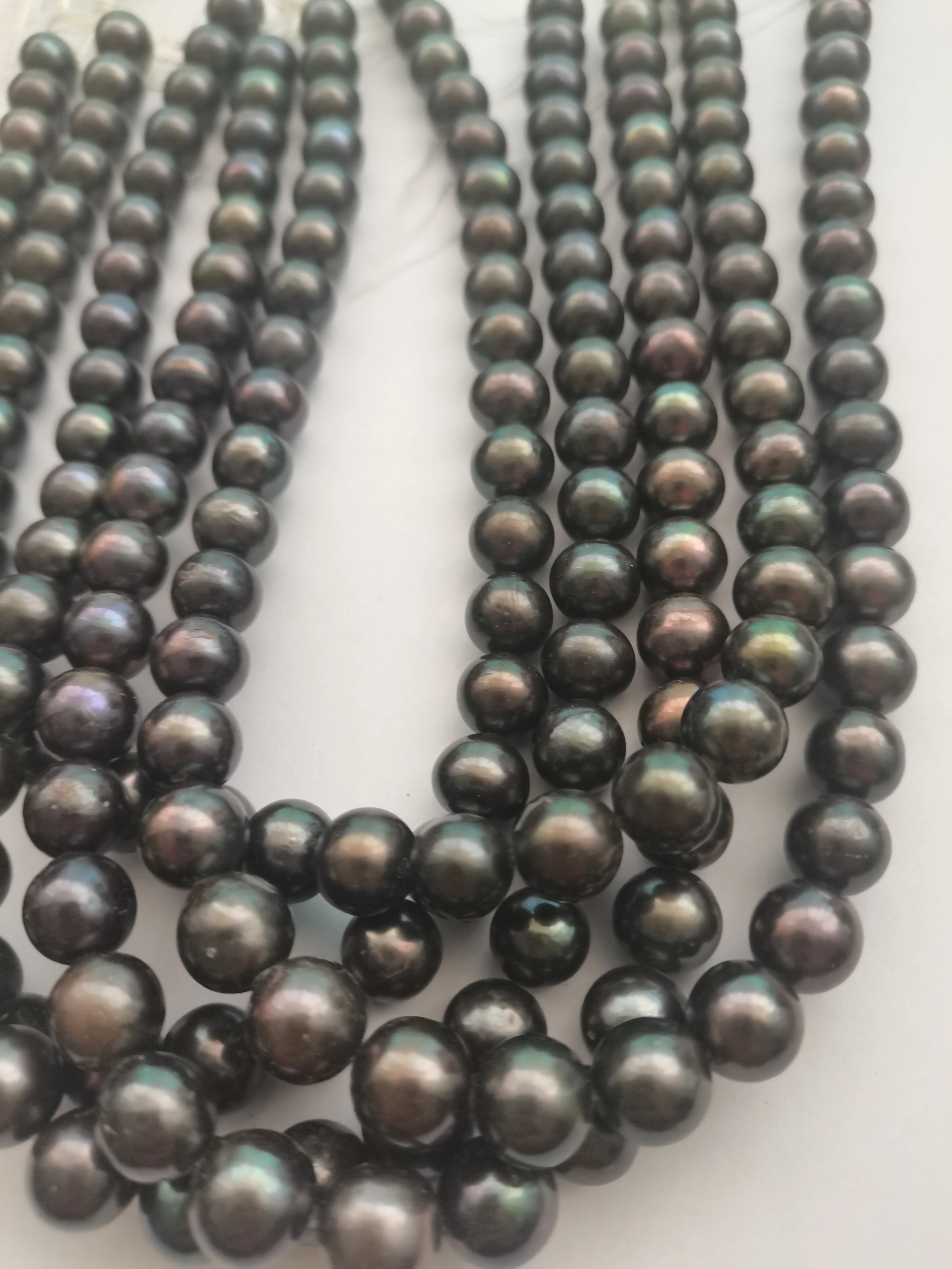 Real Thing Charming AAA 11-12mm South Sea Black Pearl Necklace 18'' 14K Jewelry Accessory Gift