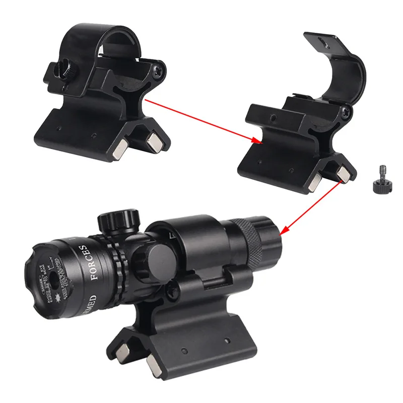 

Magnetic Flashlight Holder 20mm Picatinny Rail Strong Magnet Direct Suction Fixed Bracket for Dia 24-27mm Torches Riflescope