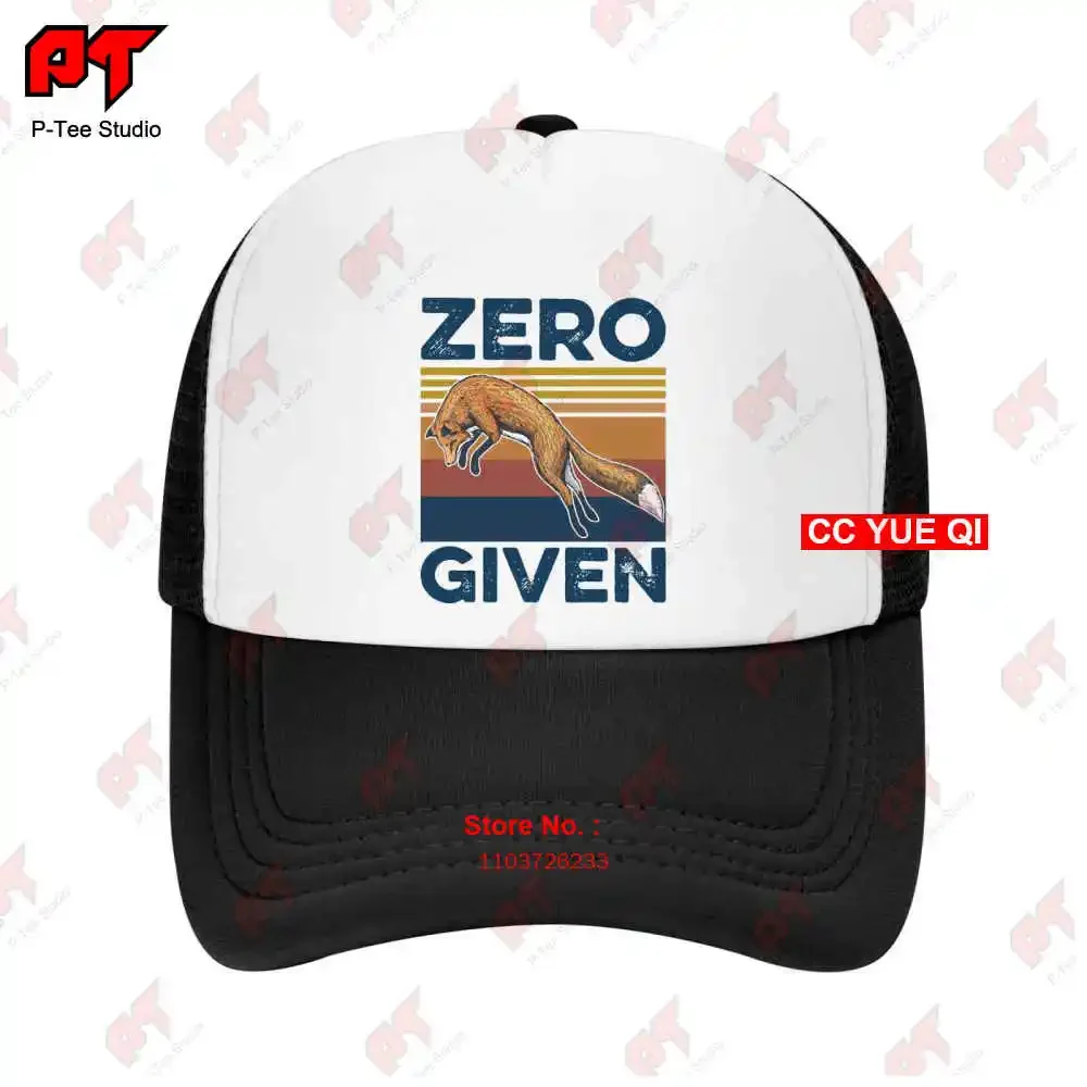 Fox Zero Given Baseball Caps Truck Cap W7UB