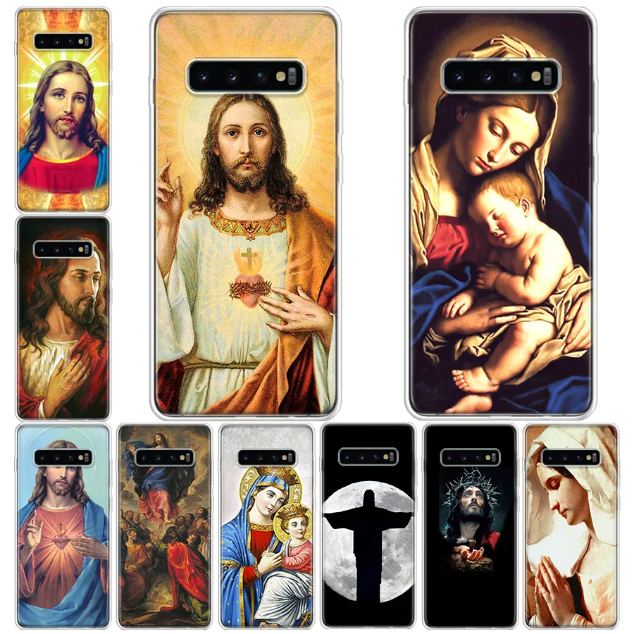 Jesus Christ God Bless You Customer Phone Case For Samsung Galaxy S20 S23 FE S21 S10 Plus S24 S22 Ultra Coque S10E S9 S8 S7 Edge