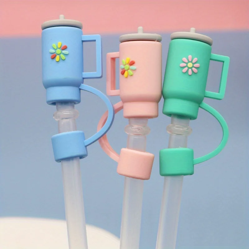 Diameter 10mm Silicone Straw Covers Cap for Stanley Cup Water Bottle Straw Cap Stanley Cup Straw Cover