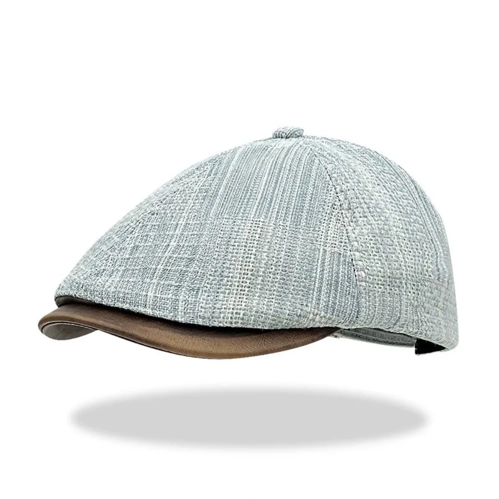 

Casual Retro Denim Beret Y2k Flat Brim Cowboy Beret Versatile Artist Painter Cap Streetwear