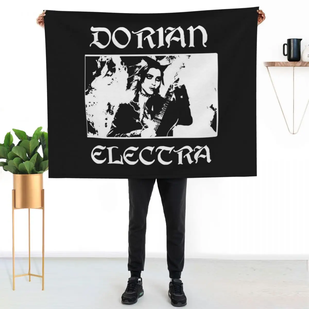 

Dorian Electra Metal Classic T-Shirt Essential T-Shirt Throw Blanket Ultra Soft Flannel Fleece Blanket for All Seasons