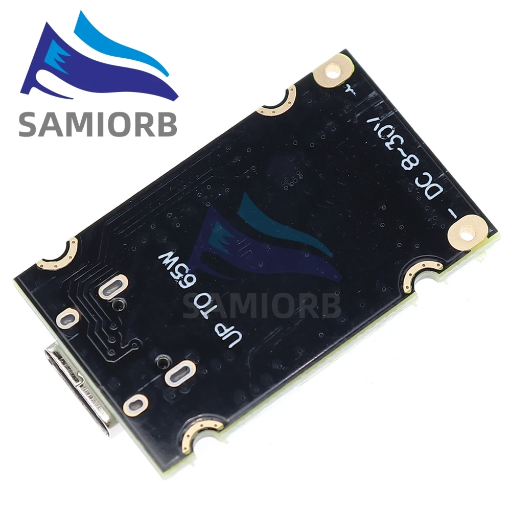 SAMIROB QC4.0 QC3.0 Type-C USB PD65W Fast Charging Adapter Module DC8-32V 3.25A 65W Step-Down Module For Huawei SCP/FCP Apple PD