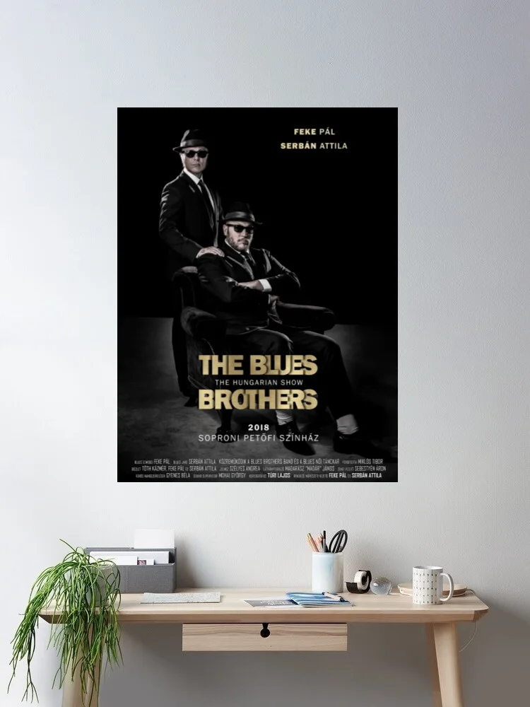 

The Blues Brothers - Movie Film Canvas Poster Print, Home Decor Wall Art Painting