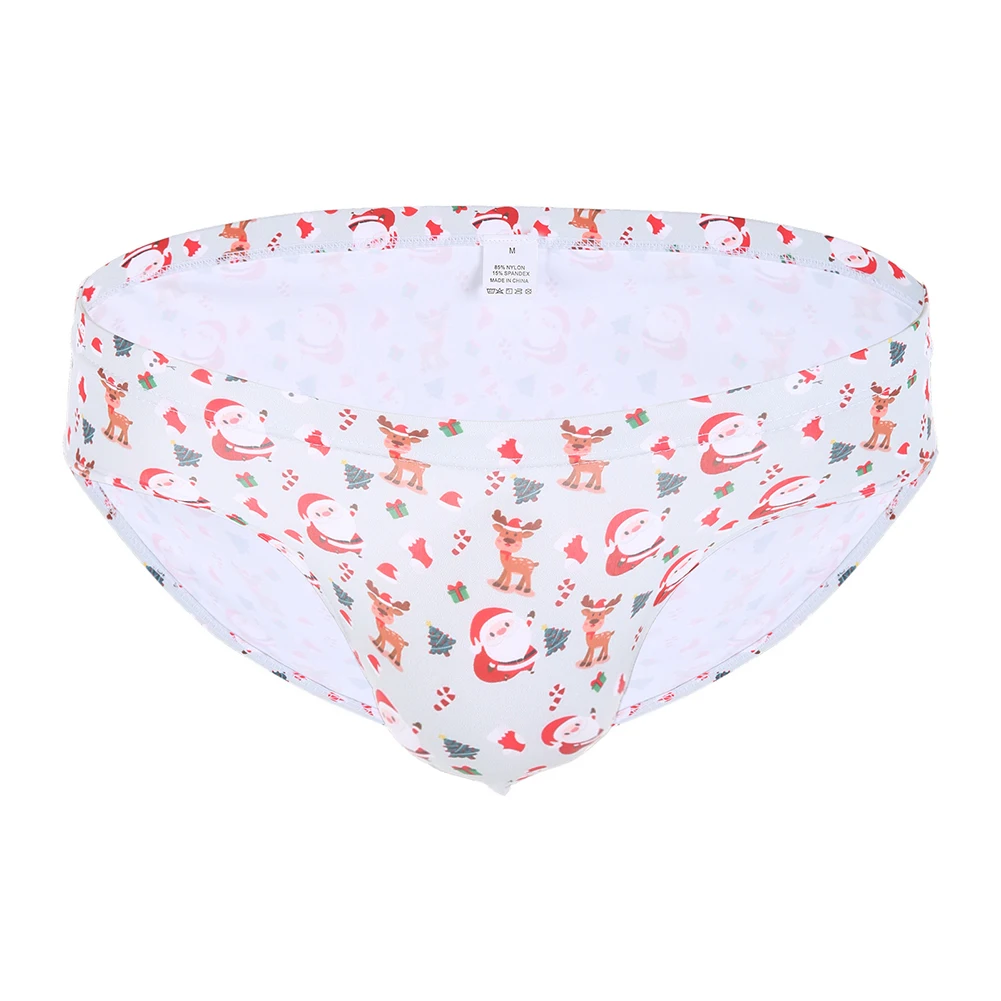 Calzoncillos de nailon, bragas de cintura baja, Tanga con estampado, lencería de longitud Regular, calzoncillos cómodos de cintura baja para hombres