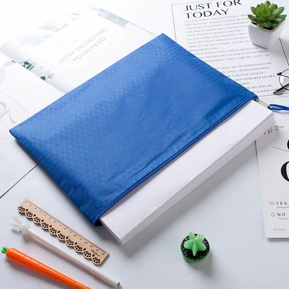 대용량 방수 랜야드 디자인 문서 가방, A4 파일 가방, 옥스포드 천, 문구류 보관, 사무용품